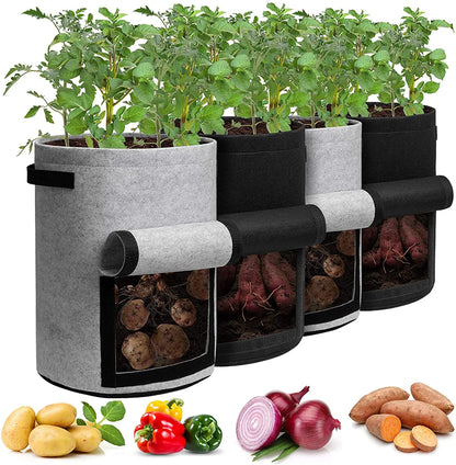 Felt plant grow bags