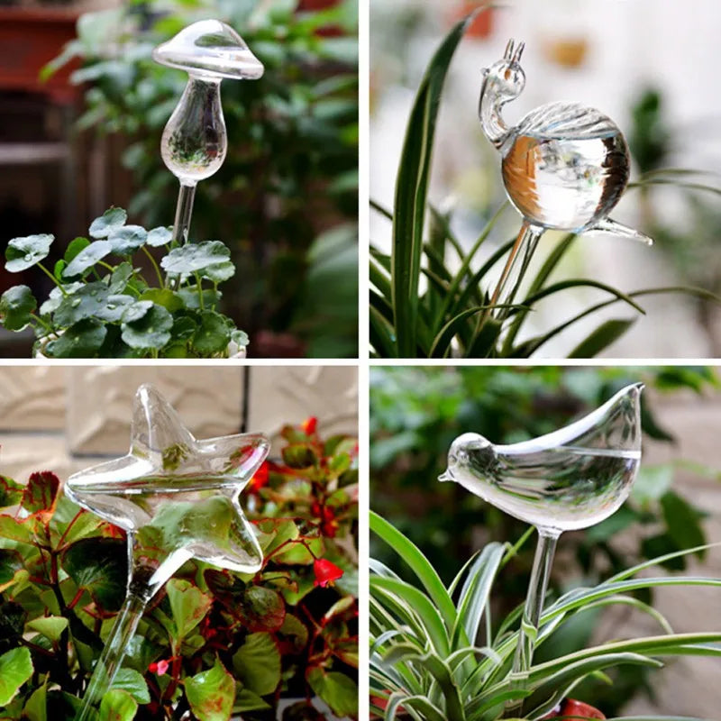 Plant Automatic Self-Watering Glass Bird Watering