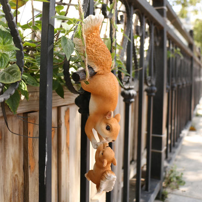 Creative Climbing Rope Squirrel Figurine