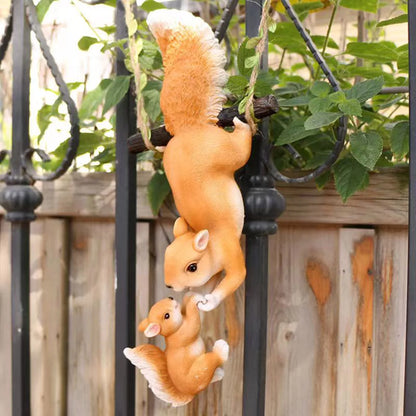 Creative Climbing Rope Squirrel Figurine