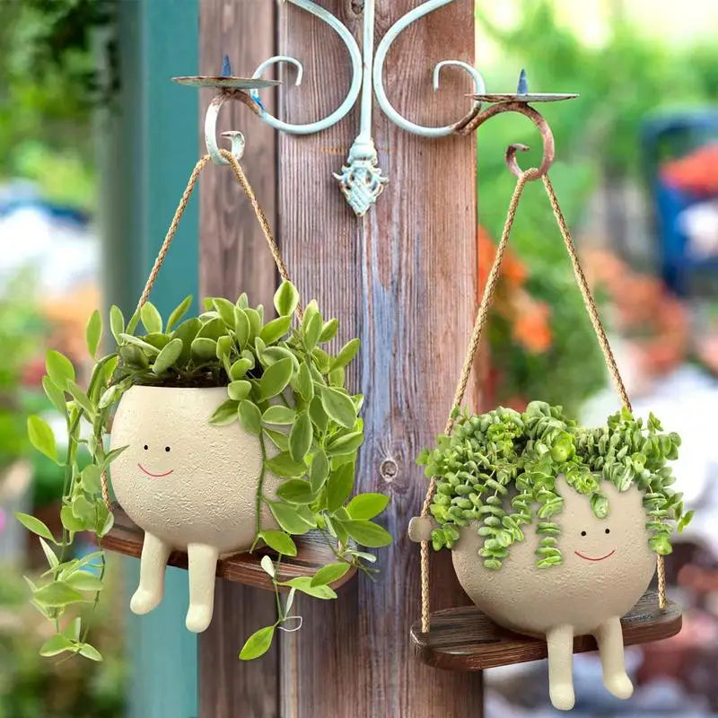 Hanging Head Succulent Planters