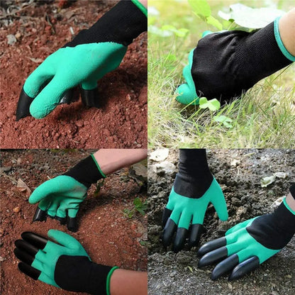 Garden Gloves with Claws for Digging & Planting