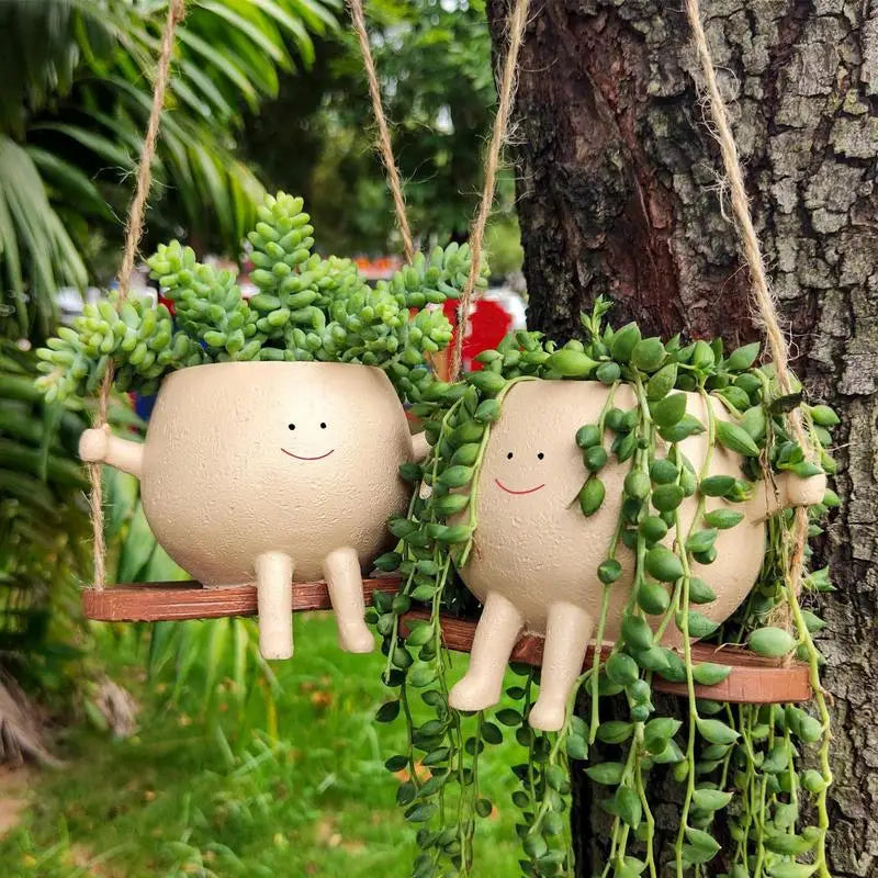 Hanging Head Succulent Planters