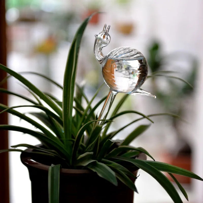 Plant Automatic Self-Watering Glass Bird Watering